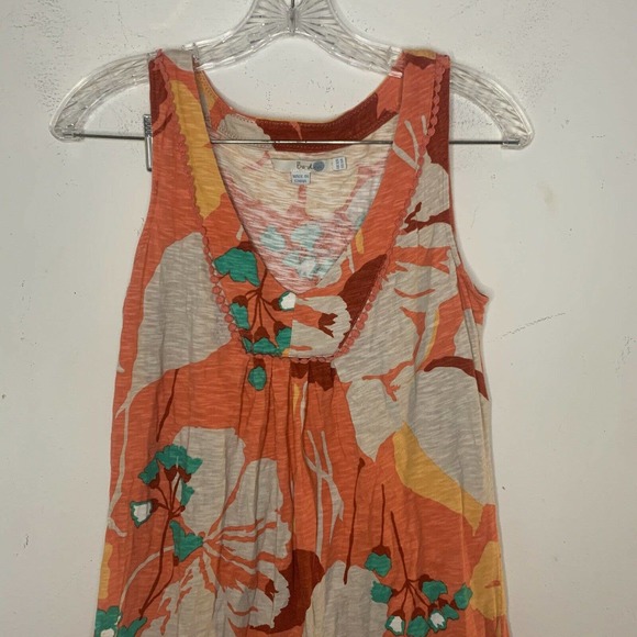 Boden Orange Floral Mini Dress - Picture 3 of 6